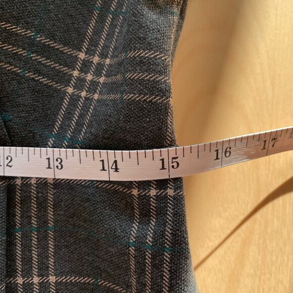 Mango Charcoal Checkered Midi Dress - Picture 10 of 11